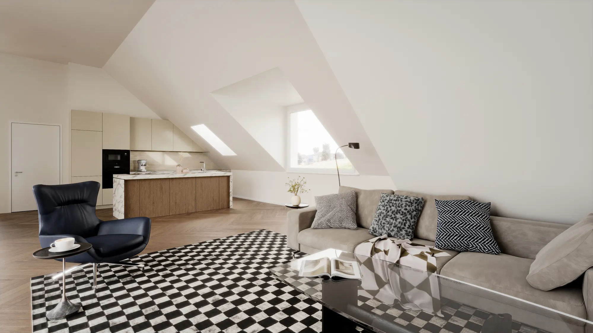 Wohnzimmer Dachgeschoss